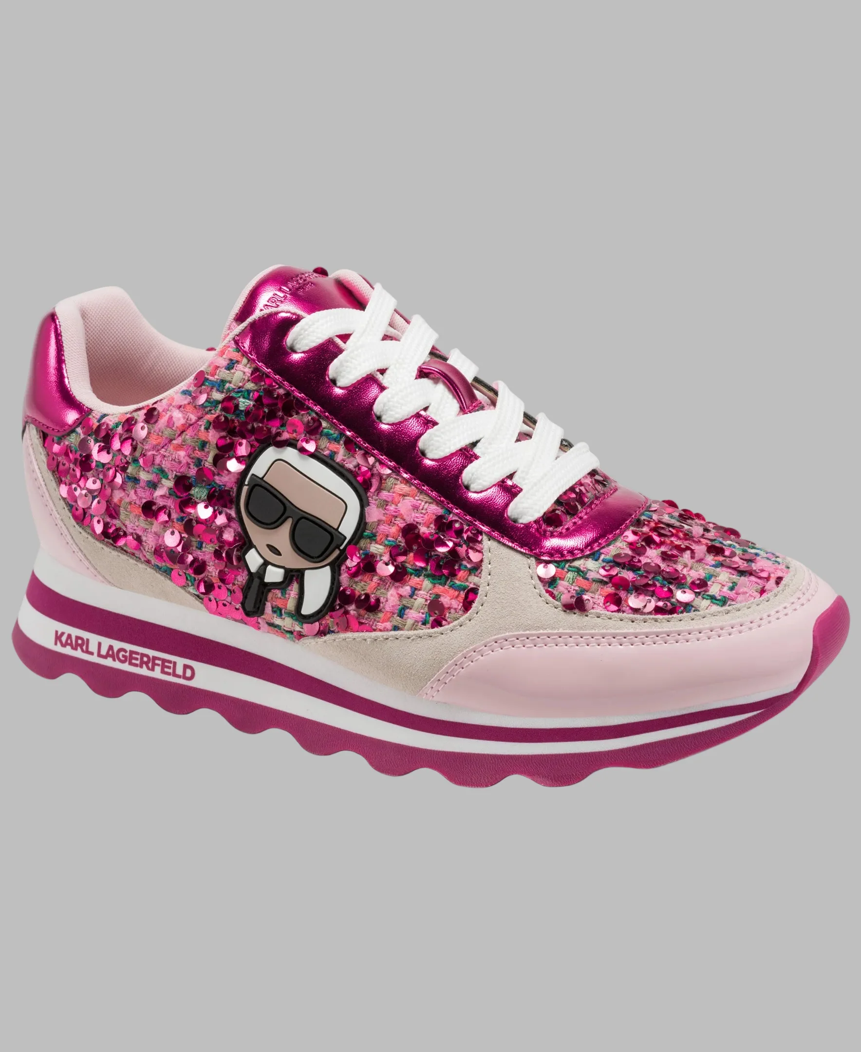 MEADE TWEED SEQUIN SNEAKER - Image 2