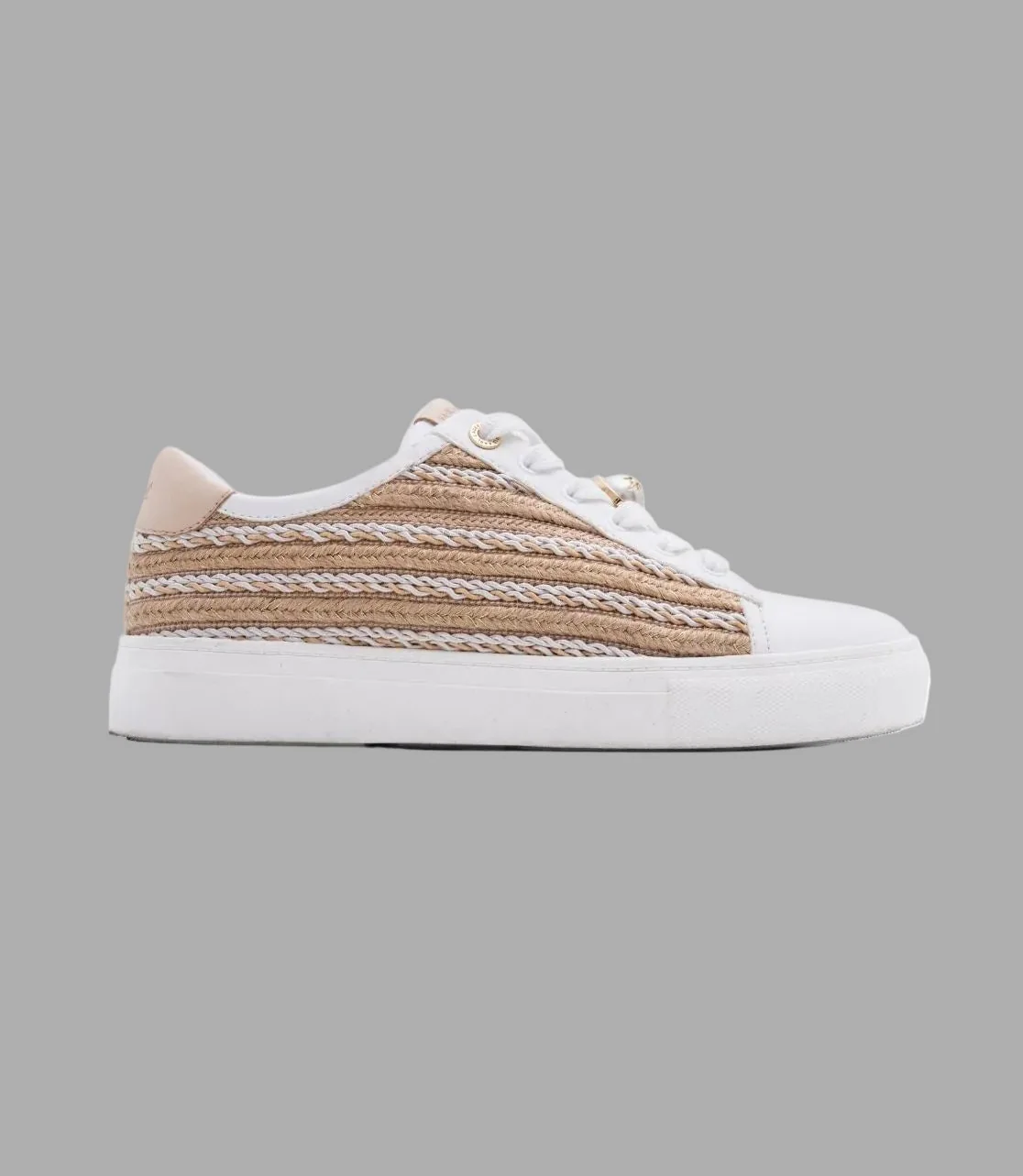 CATE PEARL RAFFIA SNEAKER - Image 3