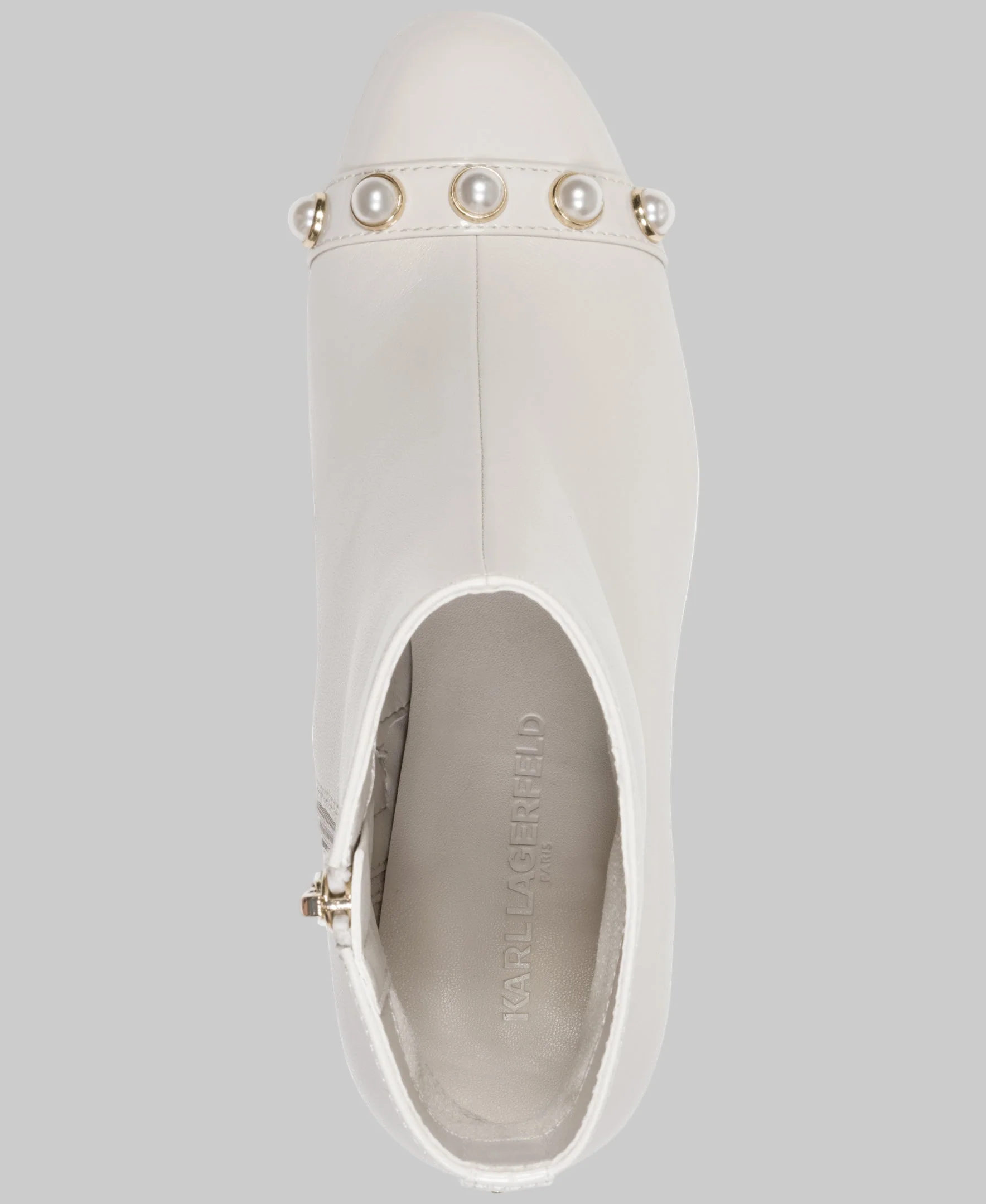 DALYN HEELED BOOTIE WITH PEARLS - Image 4