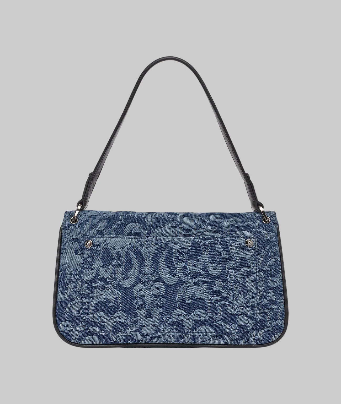 NADINE DENIM JACQUARD SHOULDER BAG - Image 3