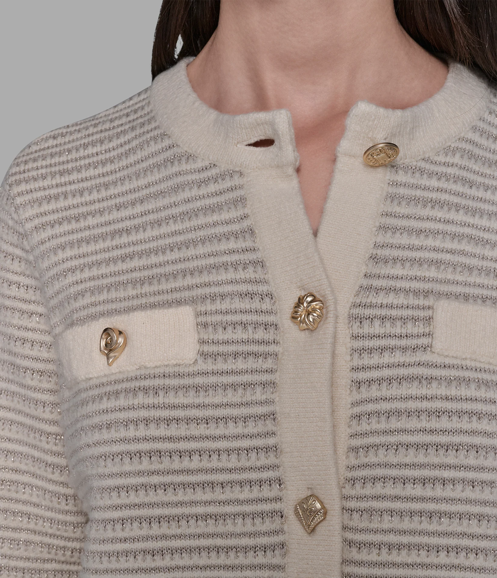 CROPPED TEXTURED CARDIGAN - Image 5