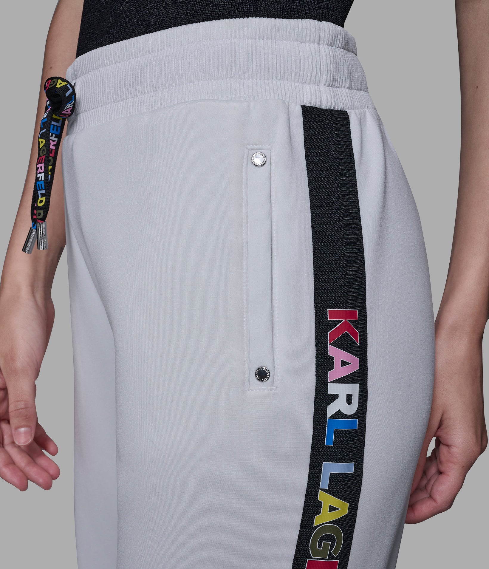 MULTI-COLOR LOGO TAPE TRACK PANT - Image 6