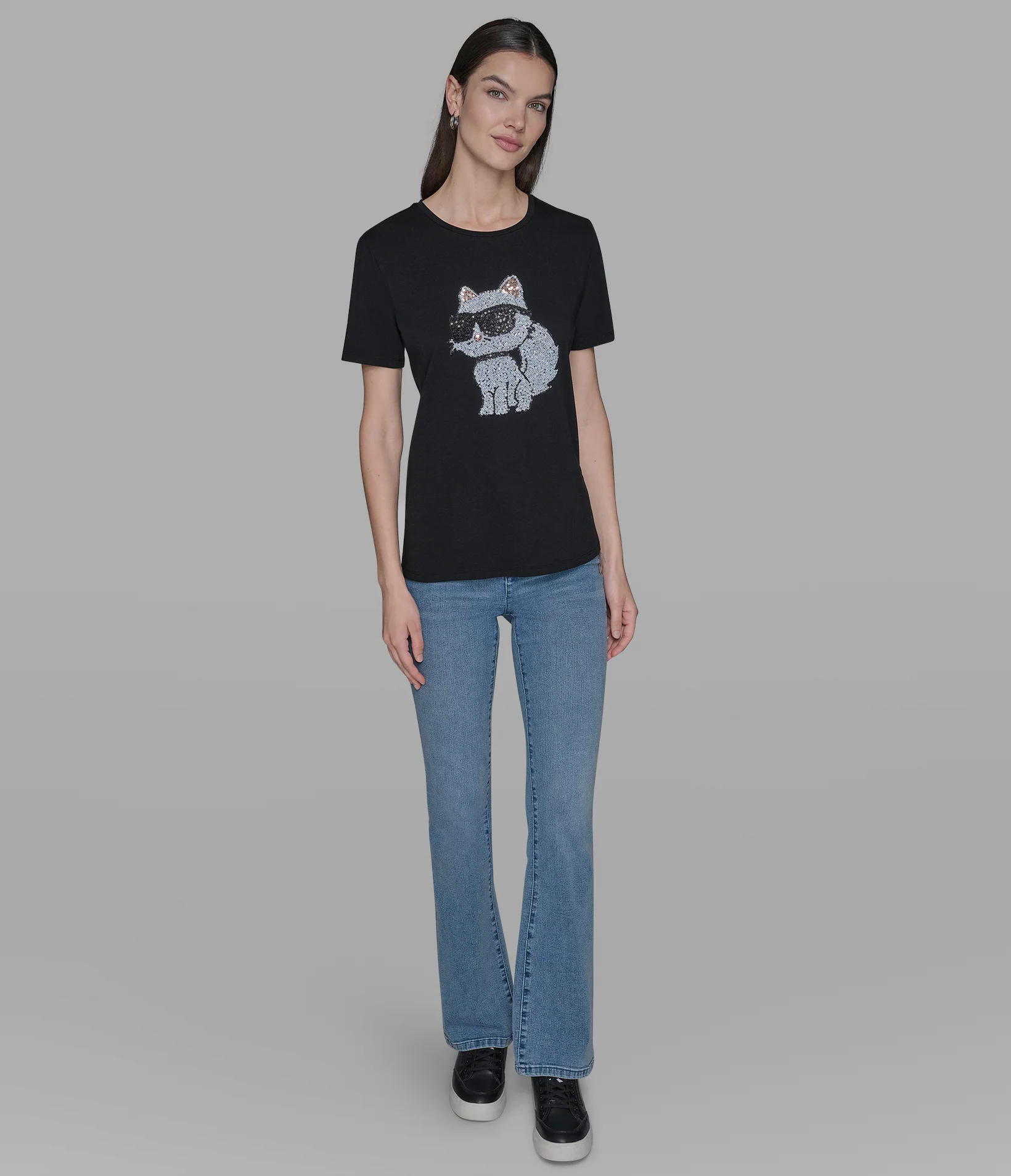 CHOUPETTE SEQUIN LOGO TEE - Image 3