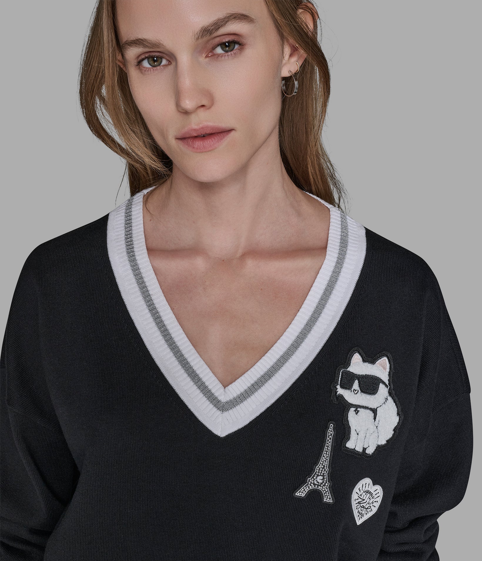 VARSITY SWEATER WITH PATCHES - Image 5