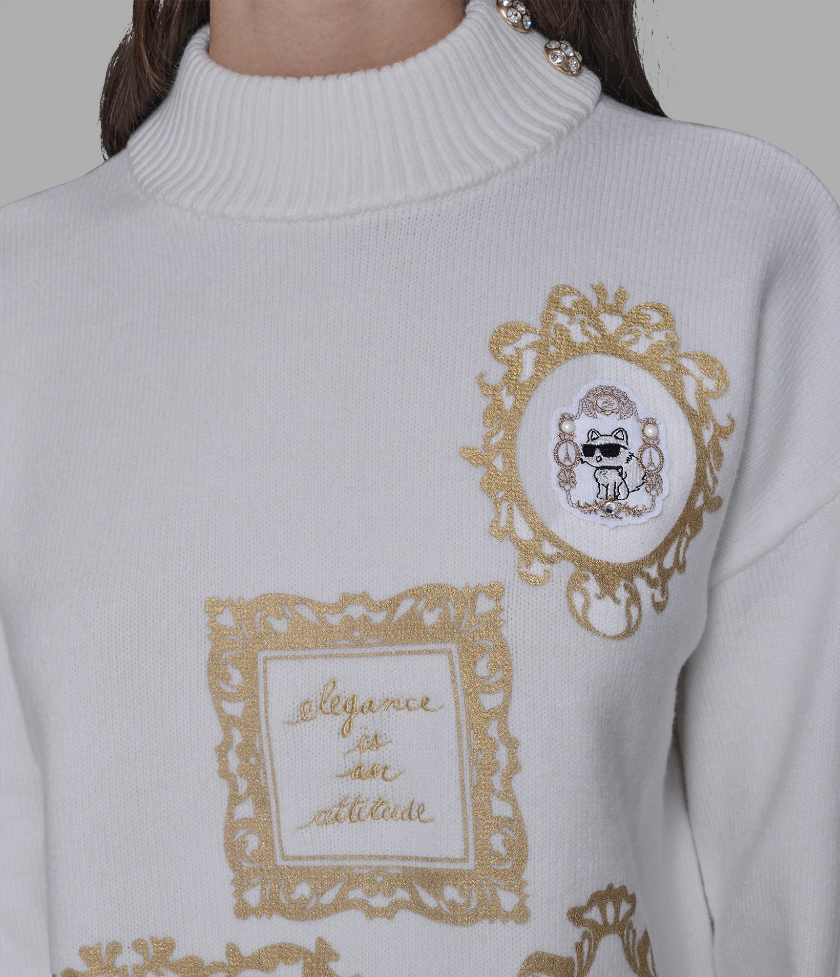 KARL AND CHOUPETTE FRAME SWEATER - Image 4