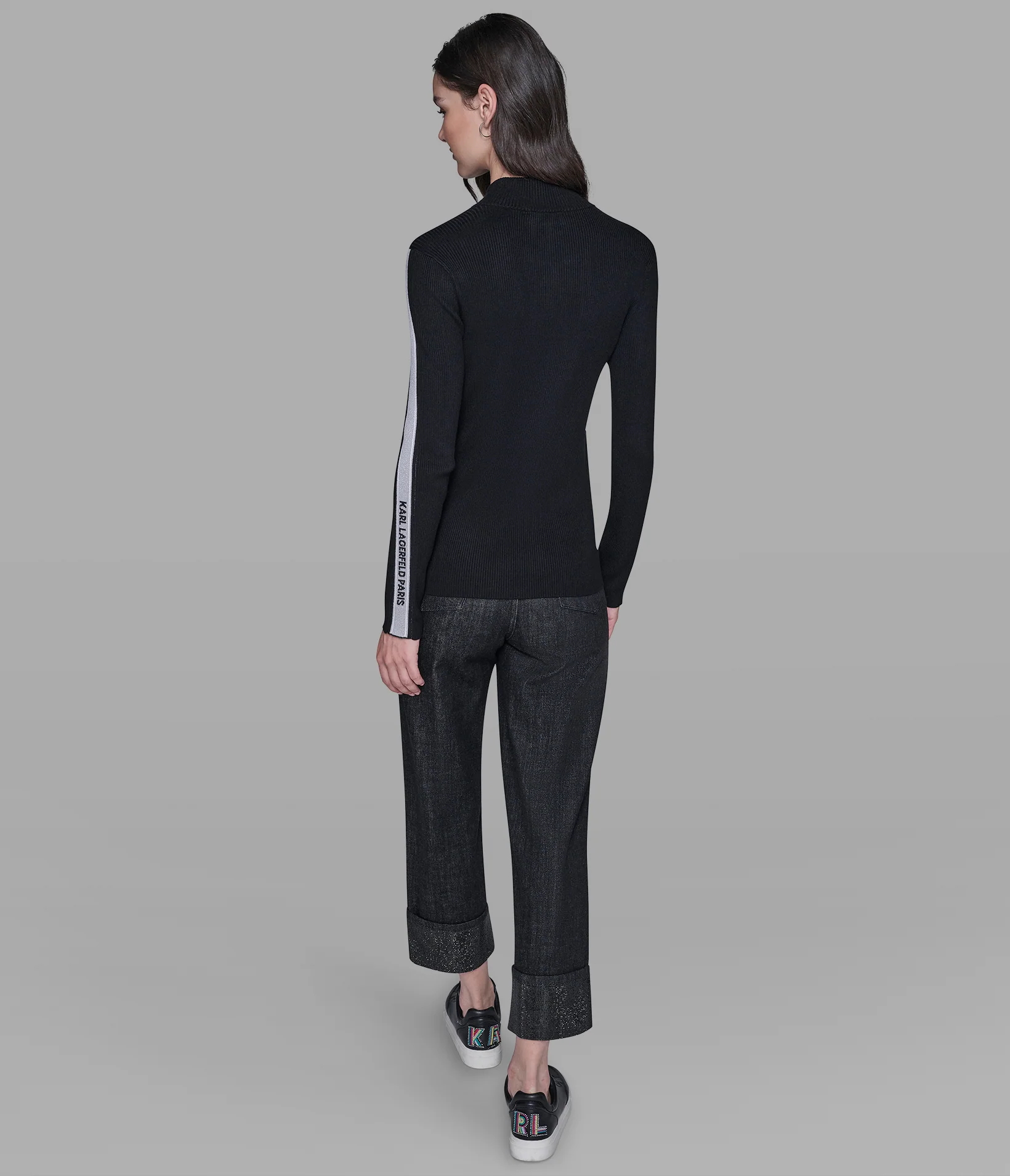 LOGO 3/4 ZIP SWEATER - Image 2