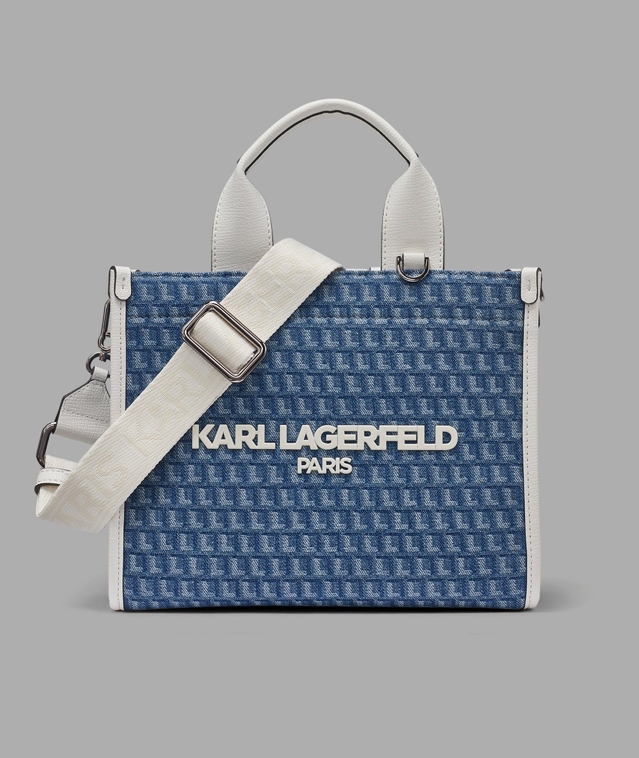 KRISTINA SMALL CROSSBODY DENIM JAQUARD