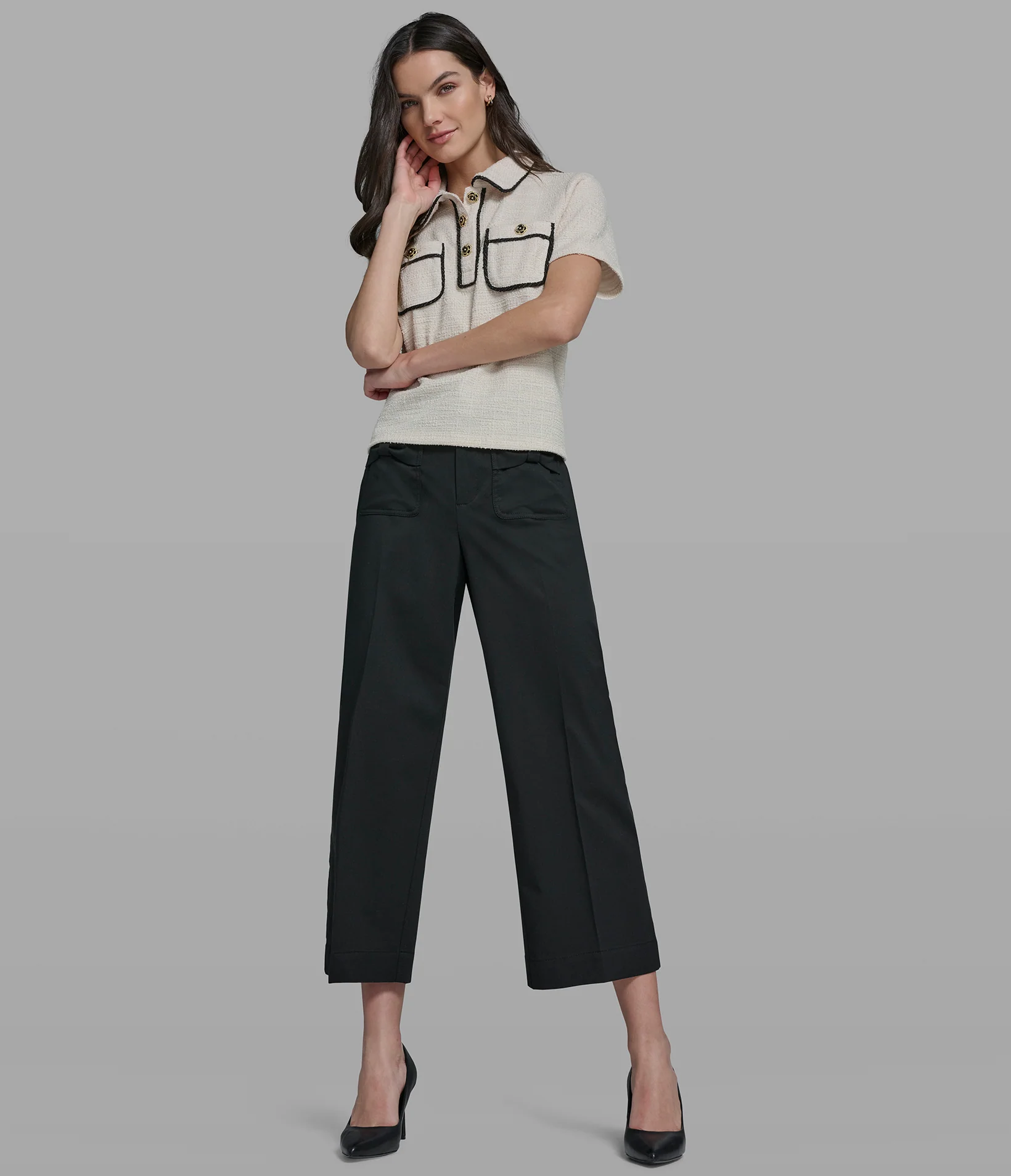 KNIT TWEED POLO - Image 6