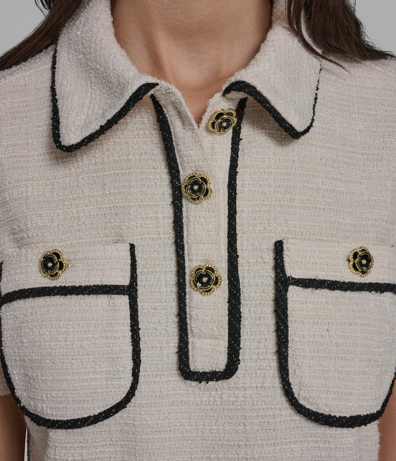 KNIT TWEED POLO - Image 8