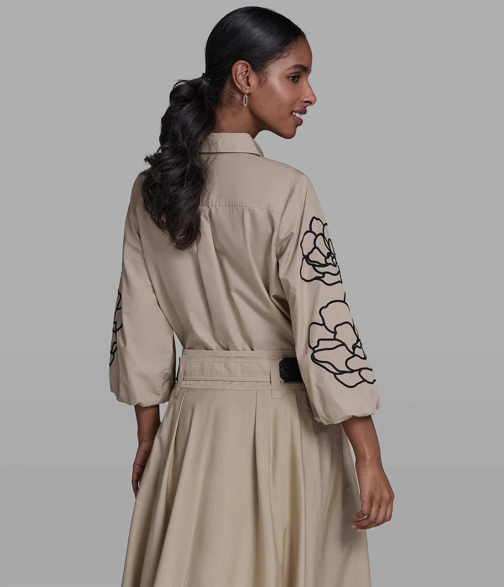 EMBROIDERED FLORAL LONG SLEEVE SHIRT - Image 5