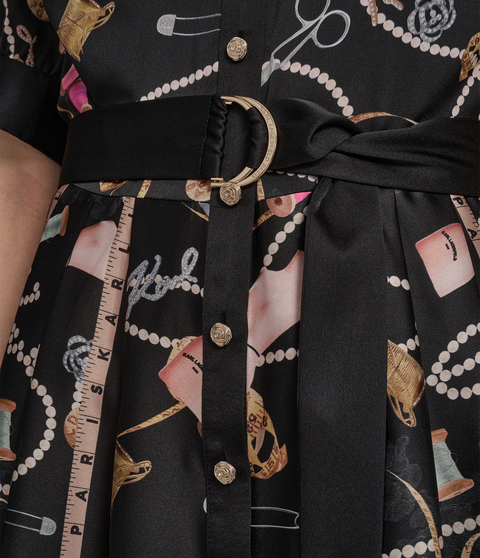 WHIMSY PRINT FIT & FLARE DRESS - Image 6