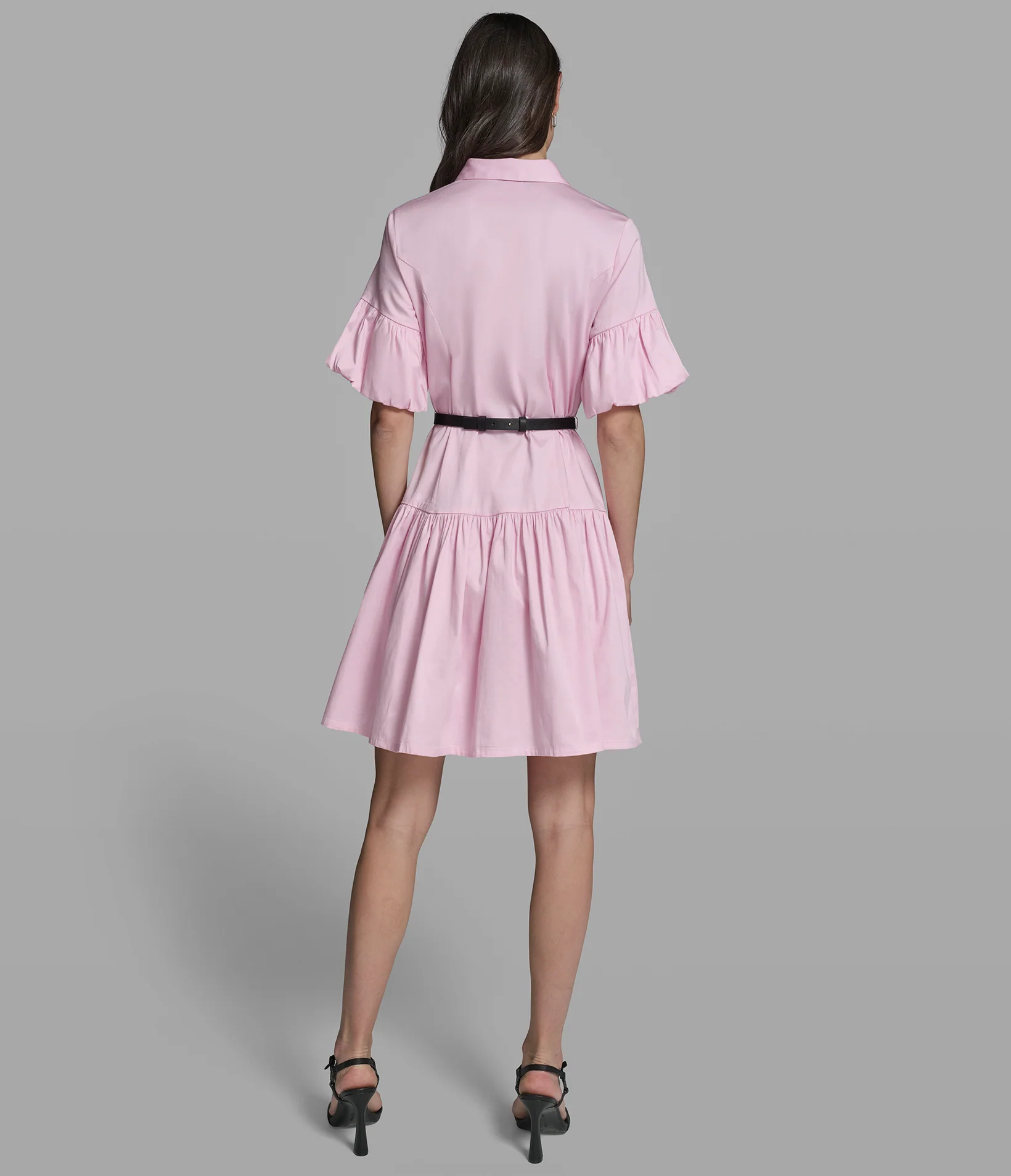 FLUTTER SLEEVE SHIRT DRESS - Image 2