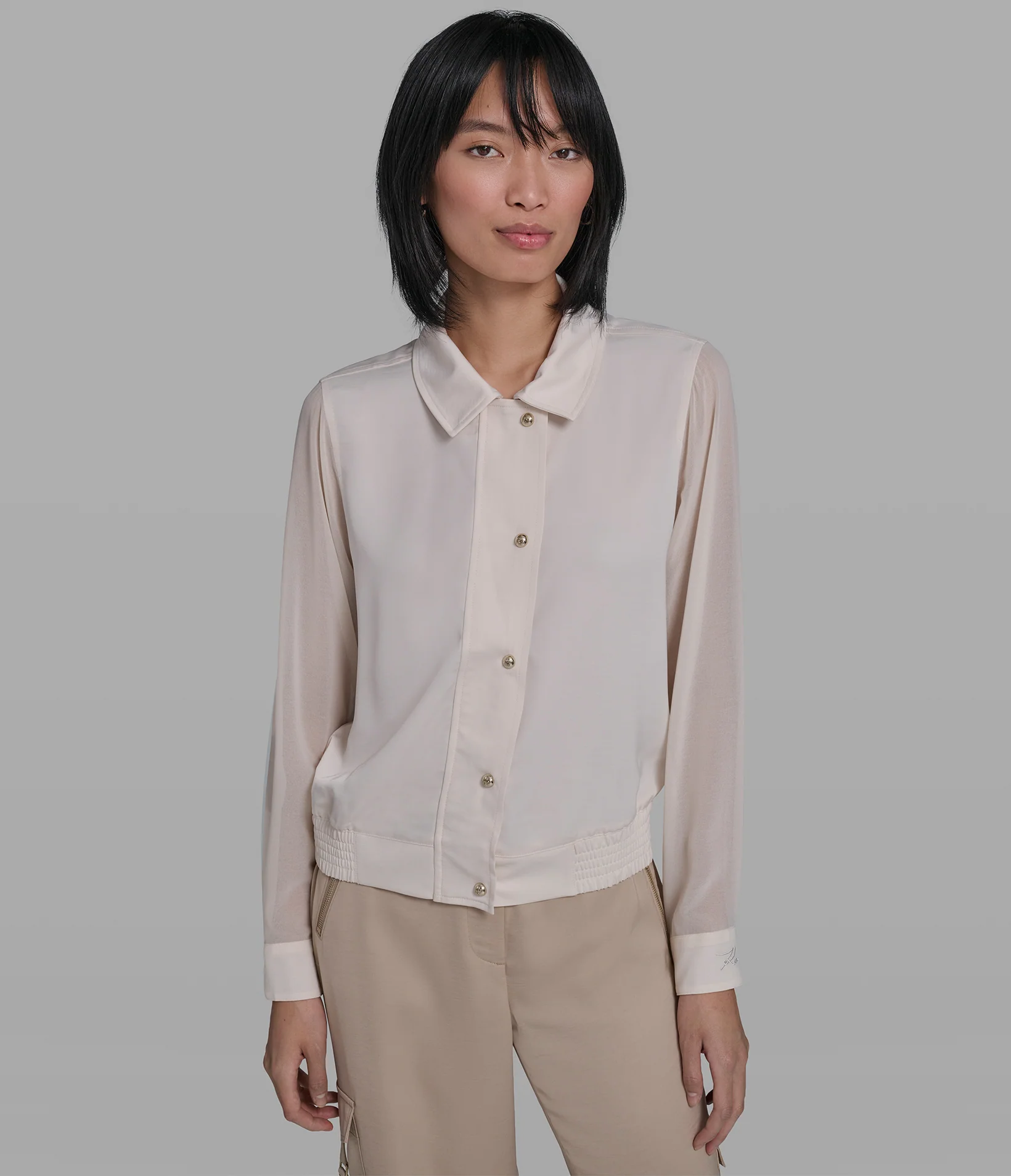 SILKY SHIRT JACKET