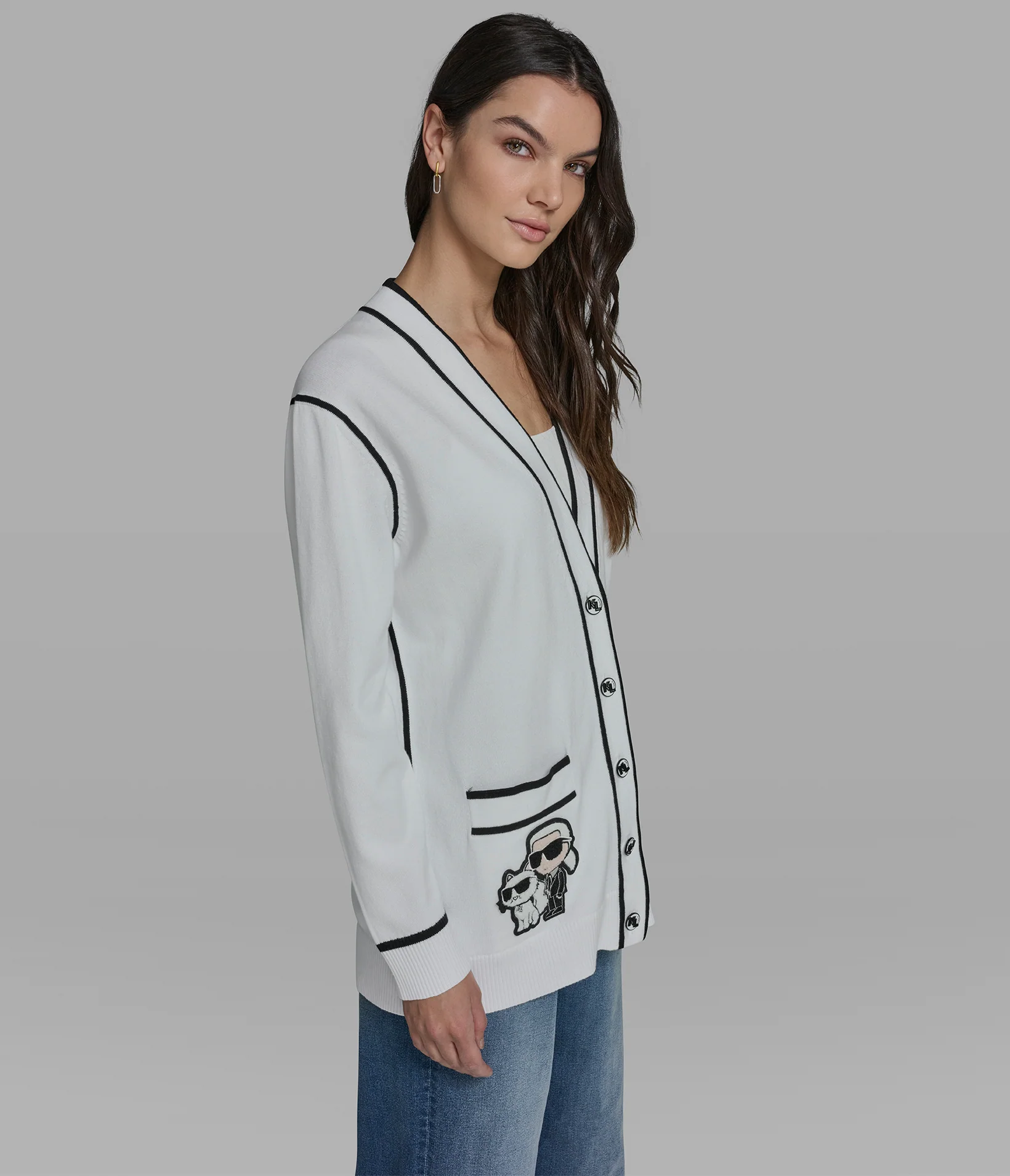 VARSITY CARDIGAN WITH PATCHES - Image 4
