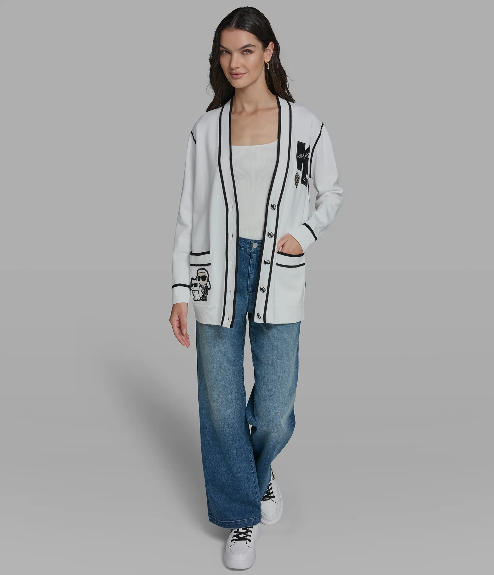 VARSITY CARDIGAN WITH PATCHES - Image 5