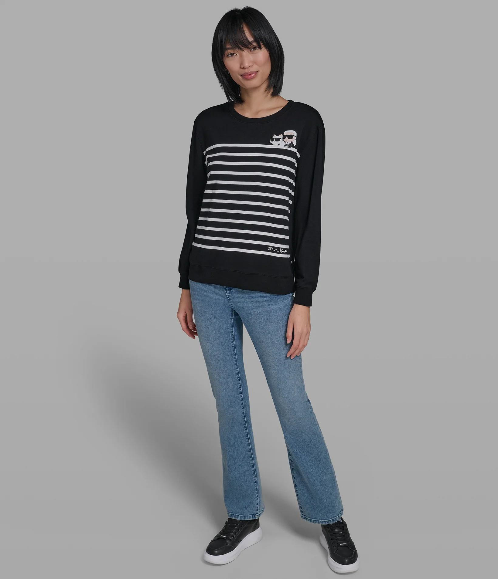 PEEKING DUO STRIPE SWEATSHIRT - Image 4