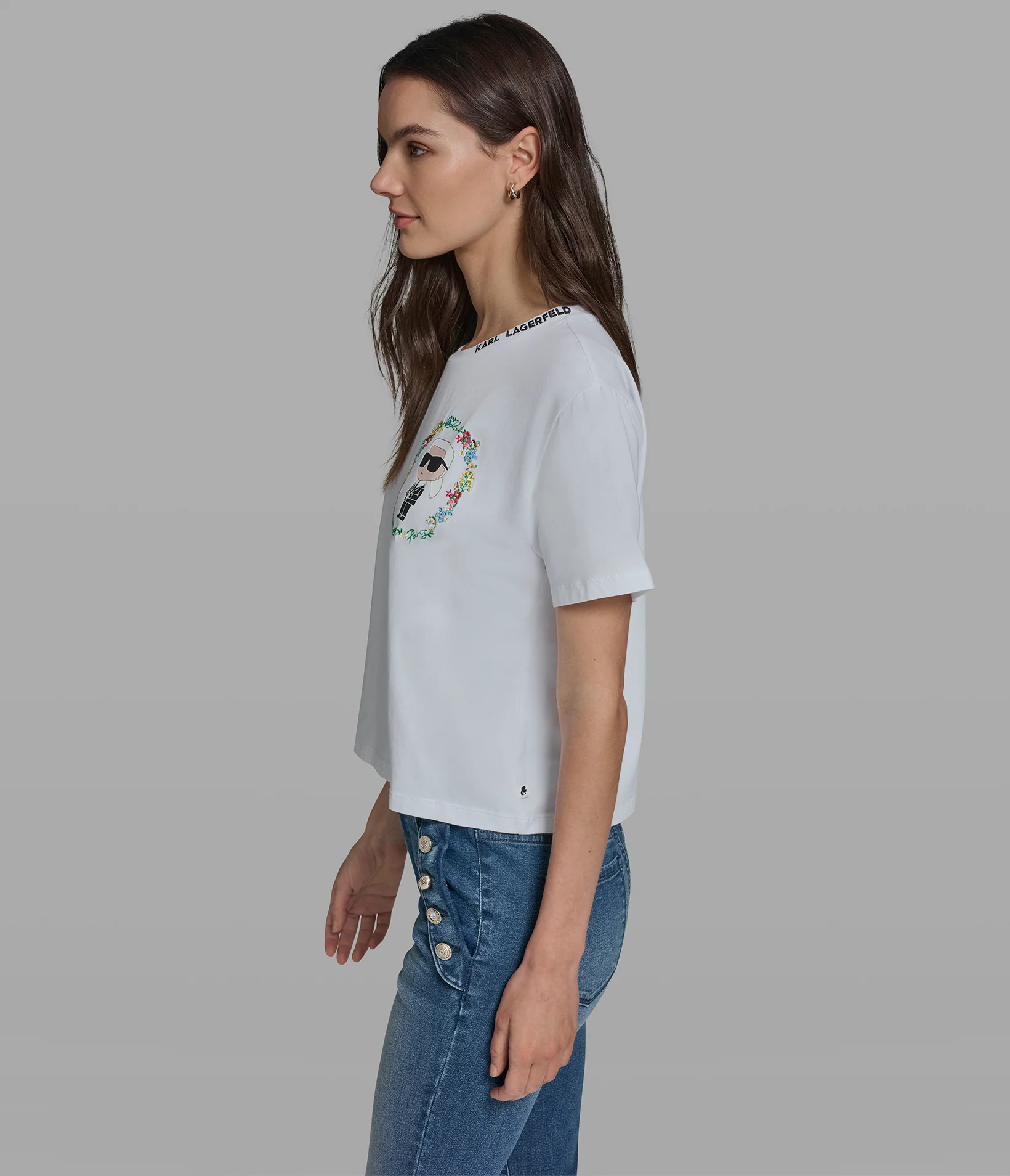 FLORAL FRAME KARL TEE - Image 3