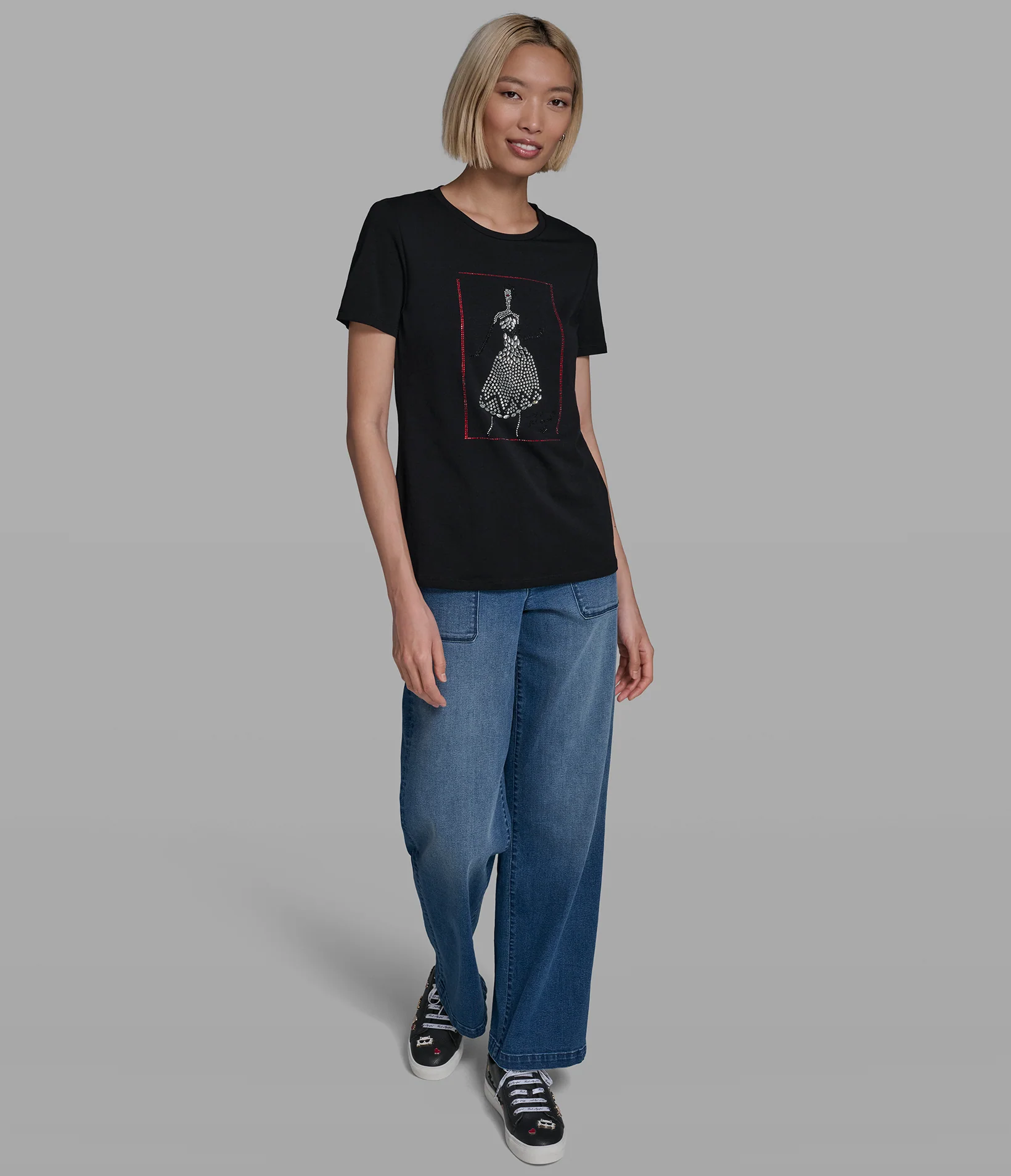 EMBELLISHED SKETCH LOGO TEE - Image 4