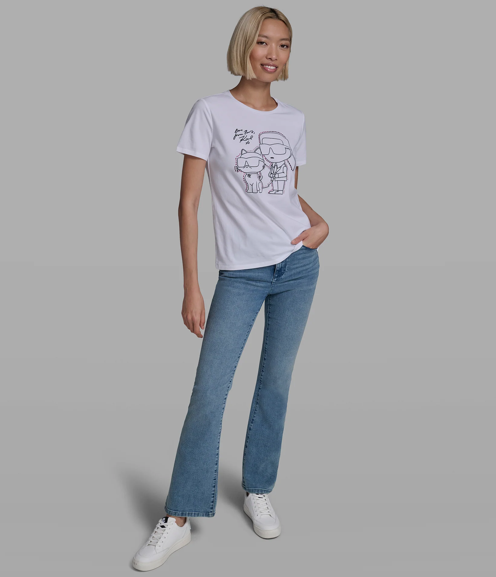 EMBELLISHED DUO OUTLINE TEE
