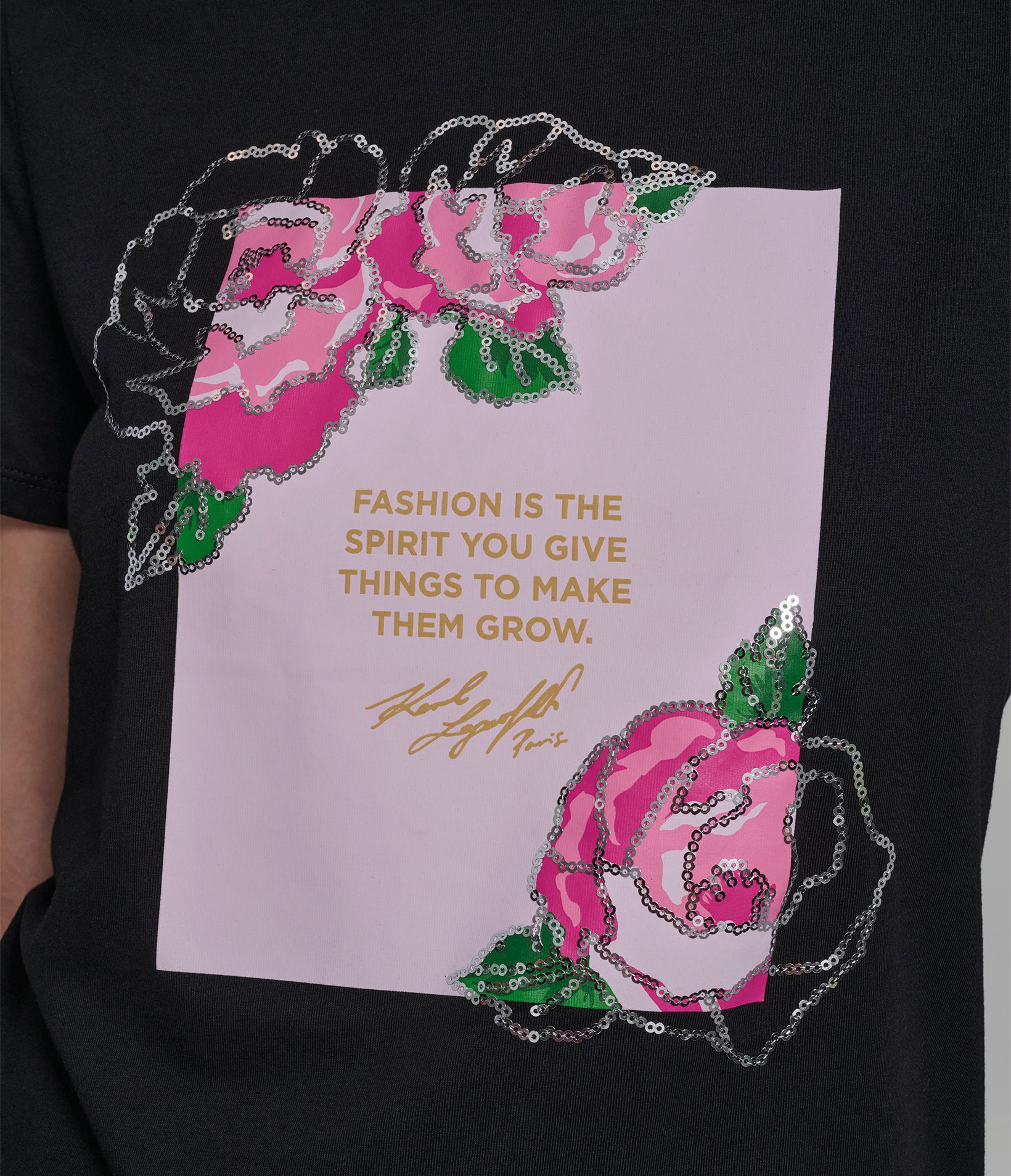 FLORAL QUOTE LOGO TEE - Image 6