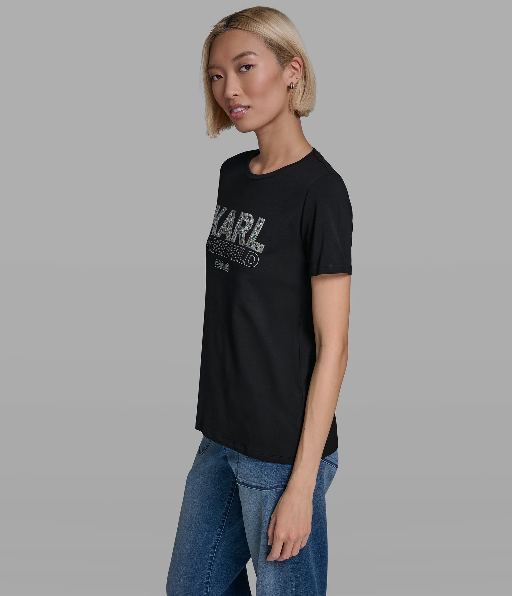 SEQUIN KARL LOGO TEE - Image 3