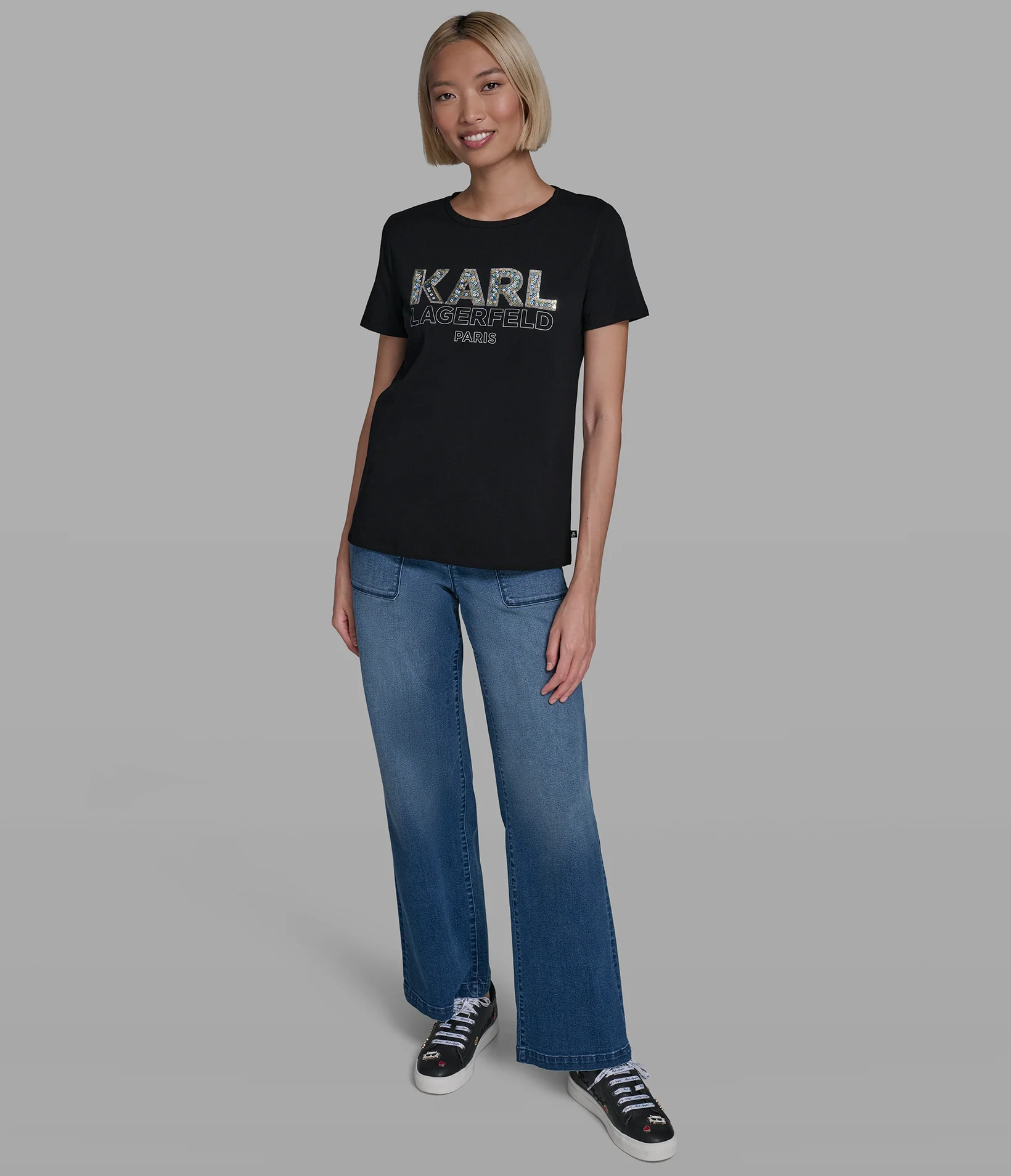SEQUIN KARL LOGO TEE - Image 4