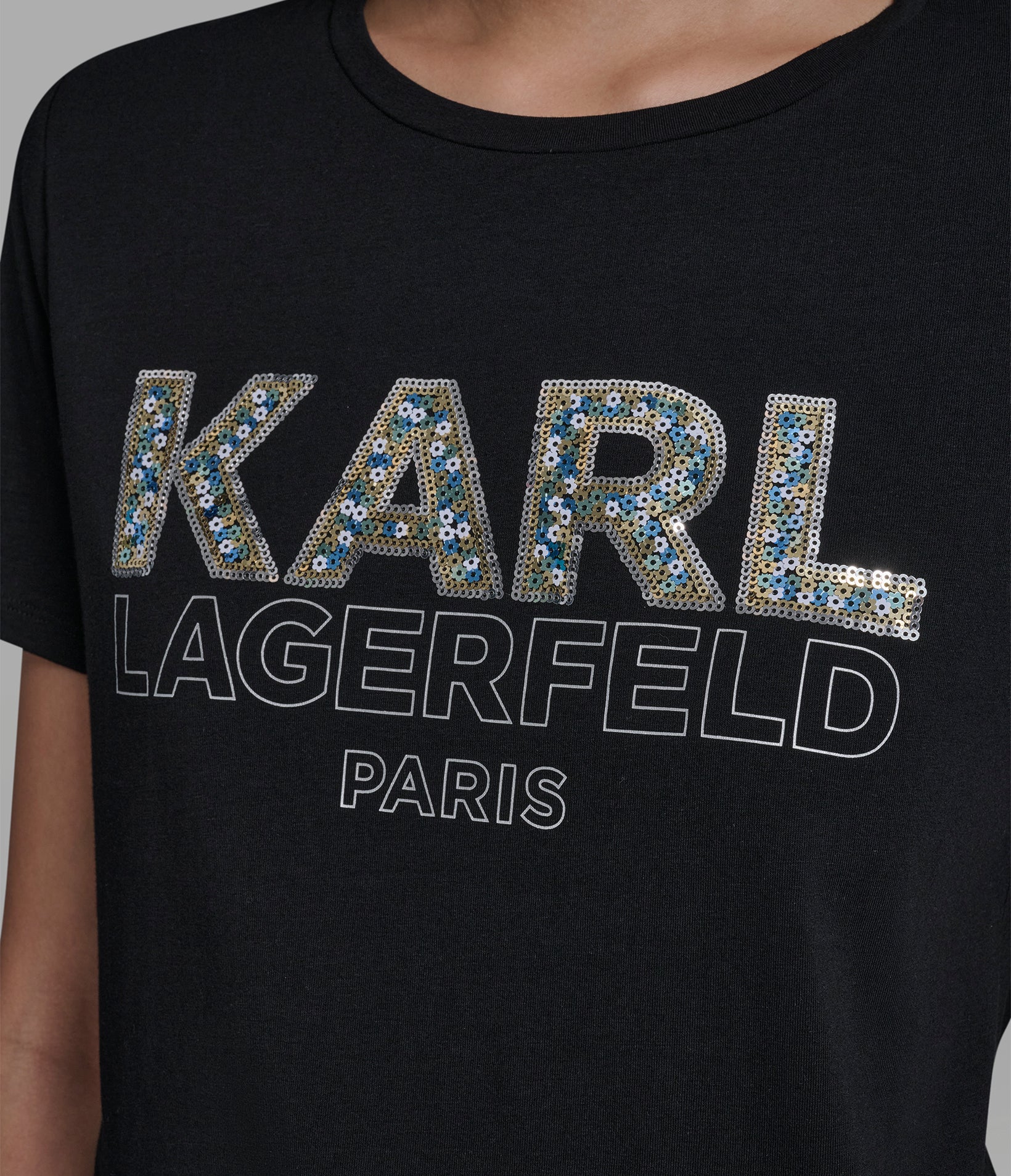 SEQUIN KARL LOGO TEE - Image 6
