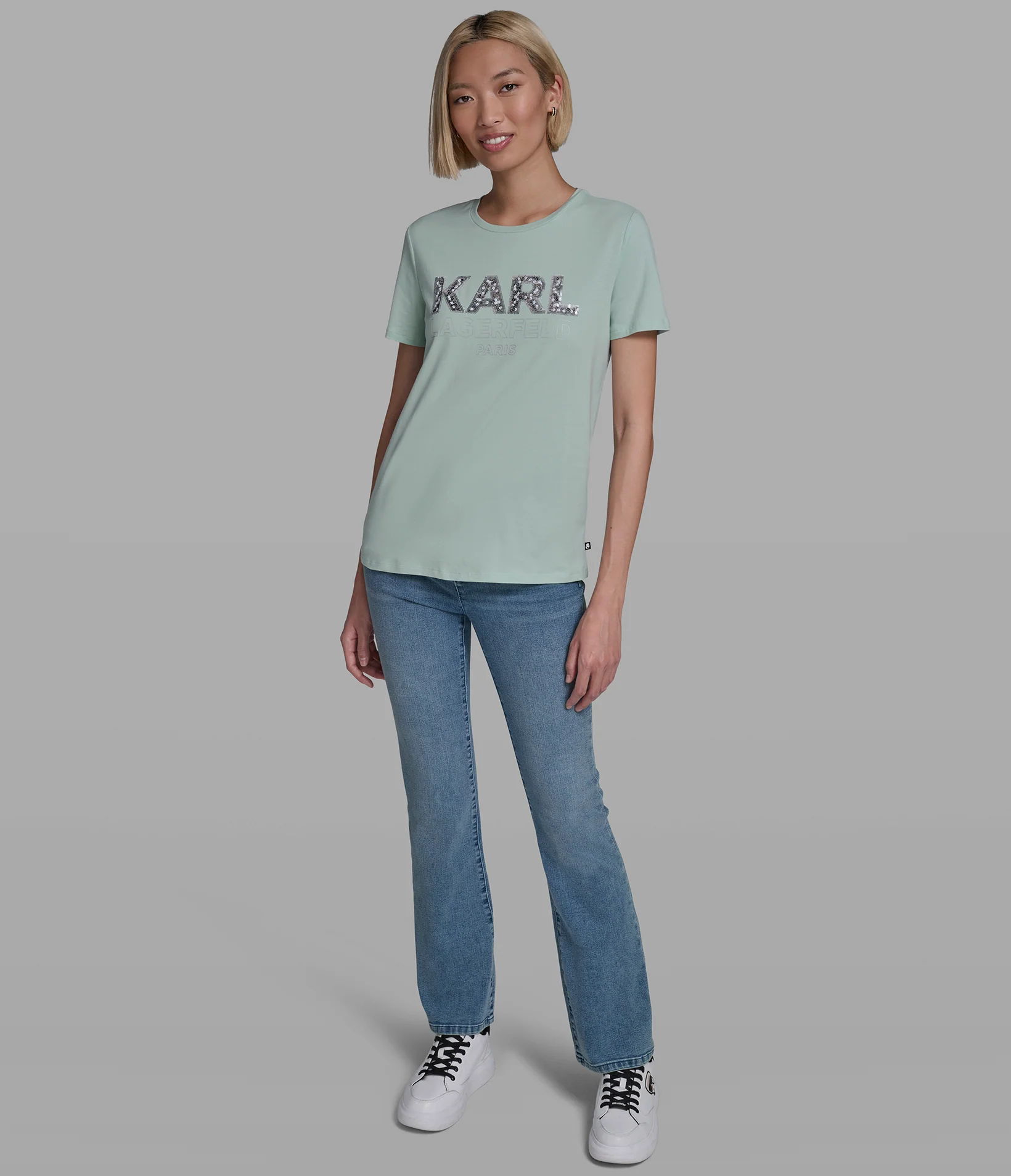 SEQUIN KARL LOGO TEE - Image 5