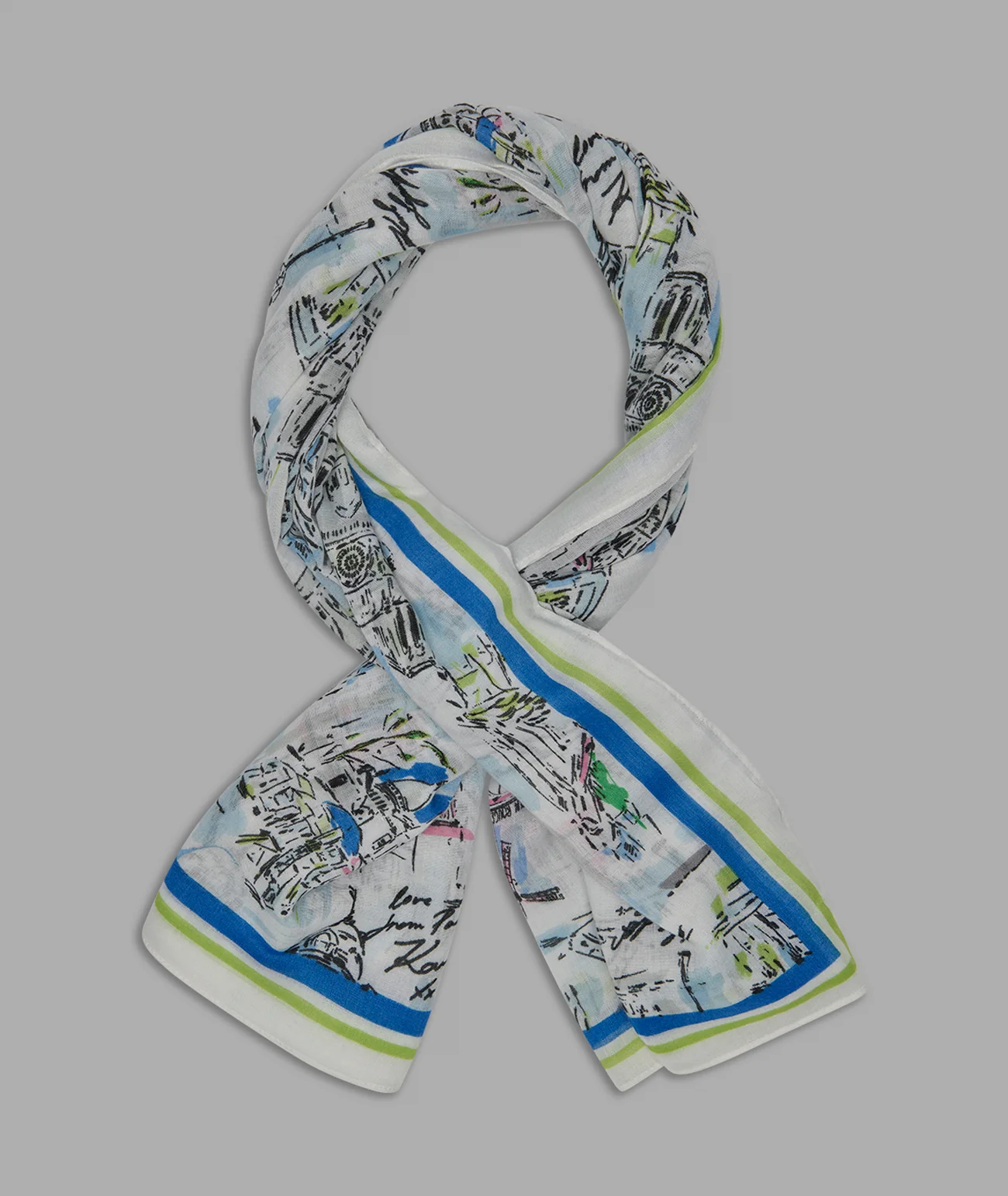 APRIL IN PARIS OVERSIZED SQUARE SCARF