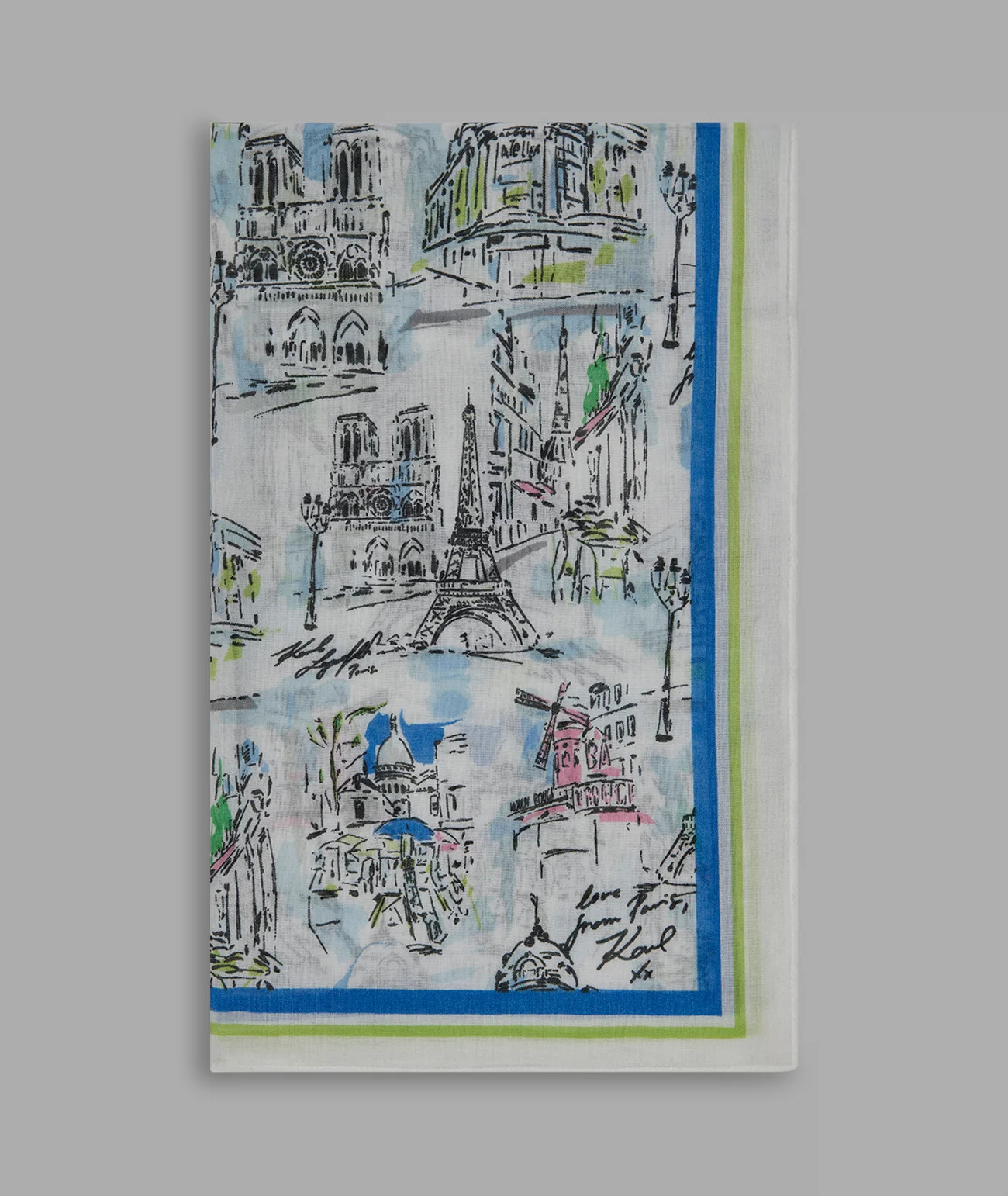 APRIL IN PARIS OVERSIZED SQUARE SCARF - Image 3
