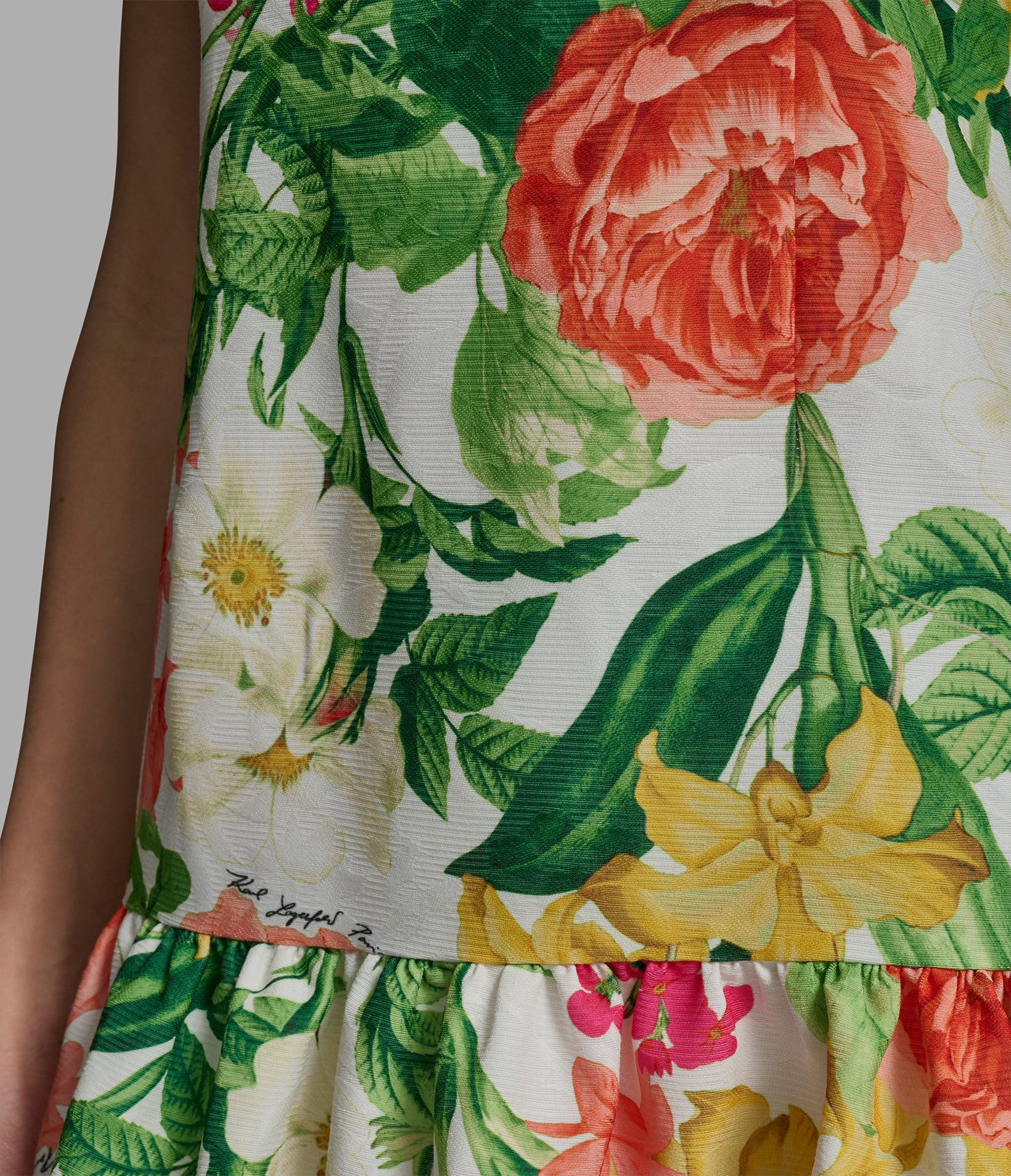 FLORAL HALTER DRESS WITH DROP WAIST - Image 5