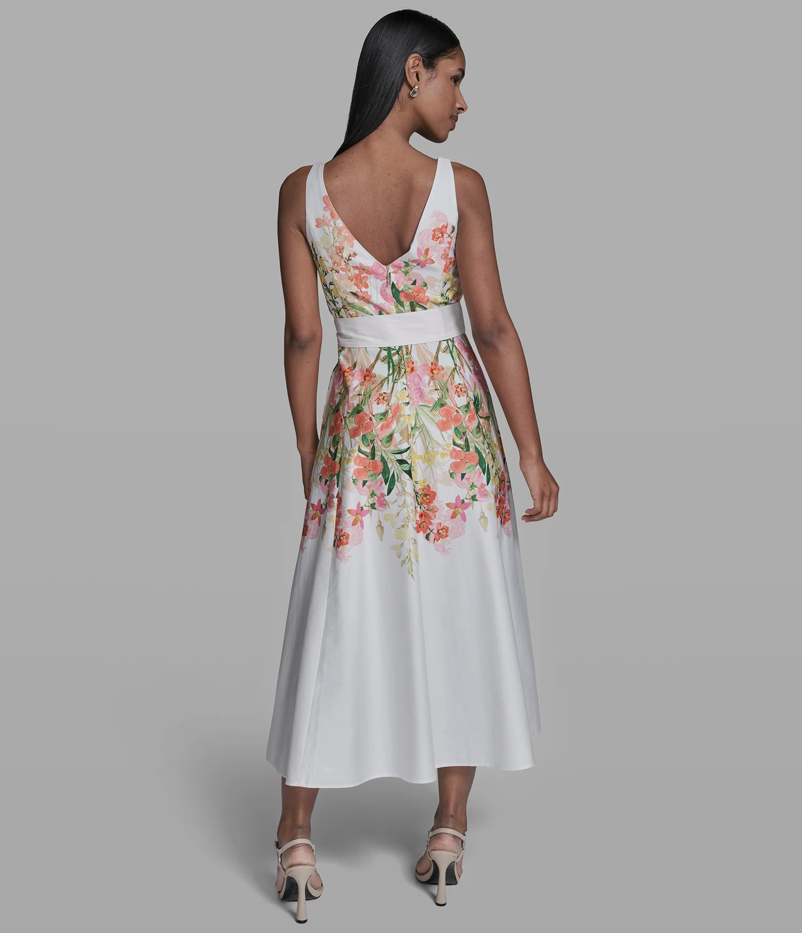 SLEEVELESS FLORAL MAXI DRESS - Image 2