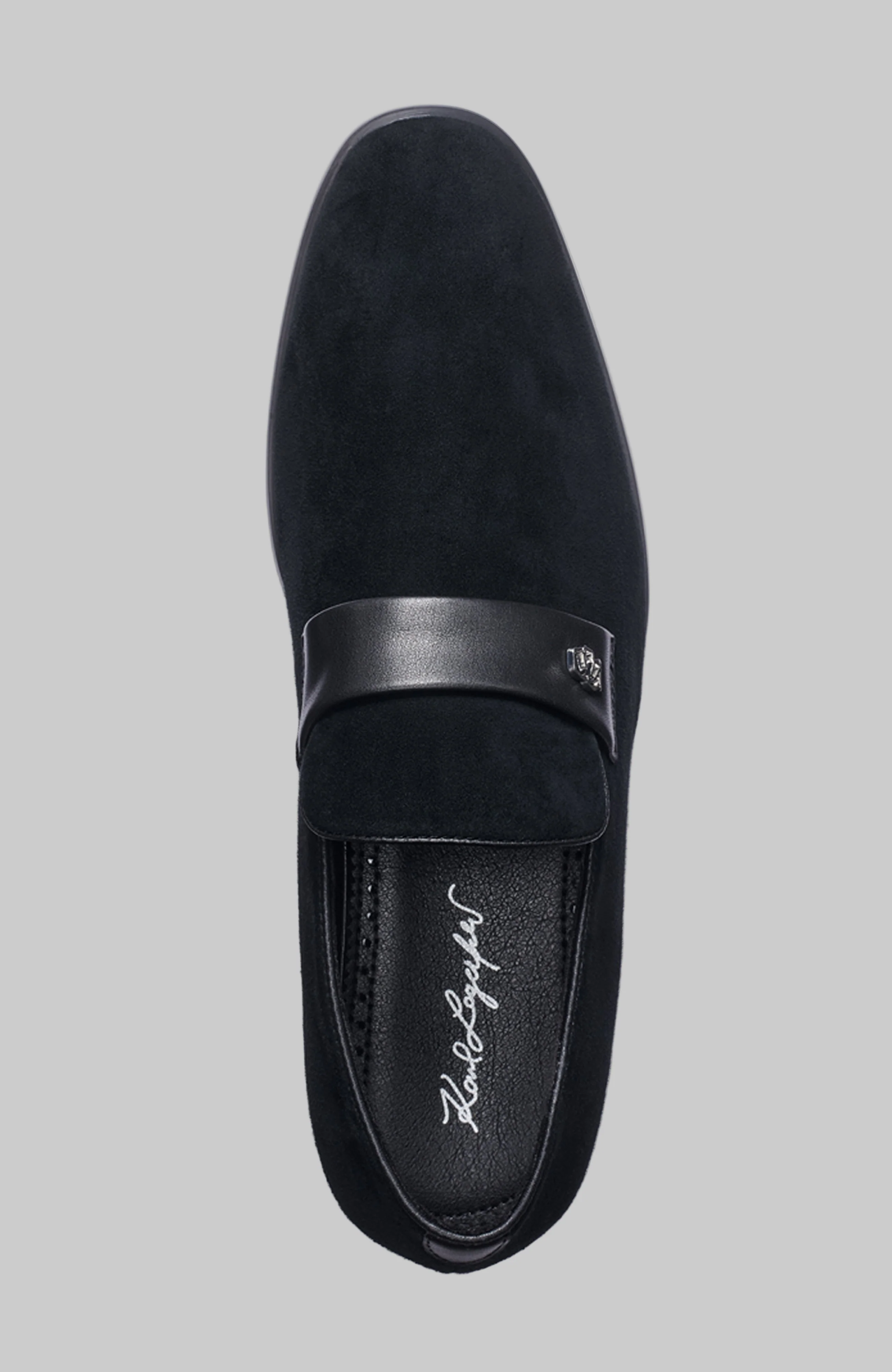 SUEDE EVENING LOAFER WITH LEATHER BAND - Image 4