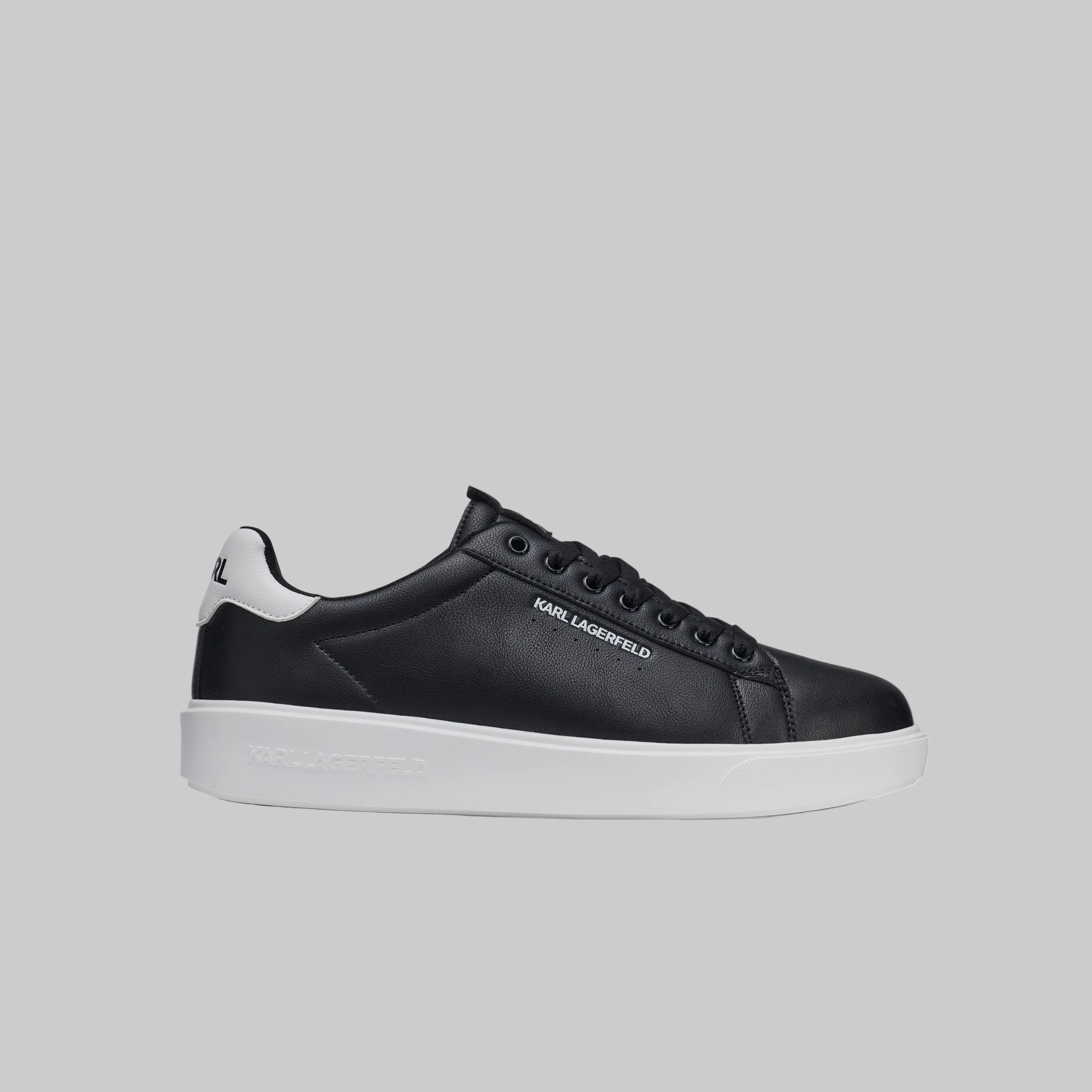 LEATHER SNEAKER WITH SIDE LOGO