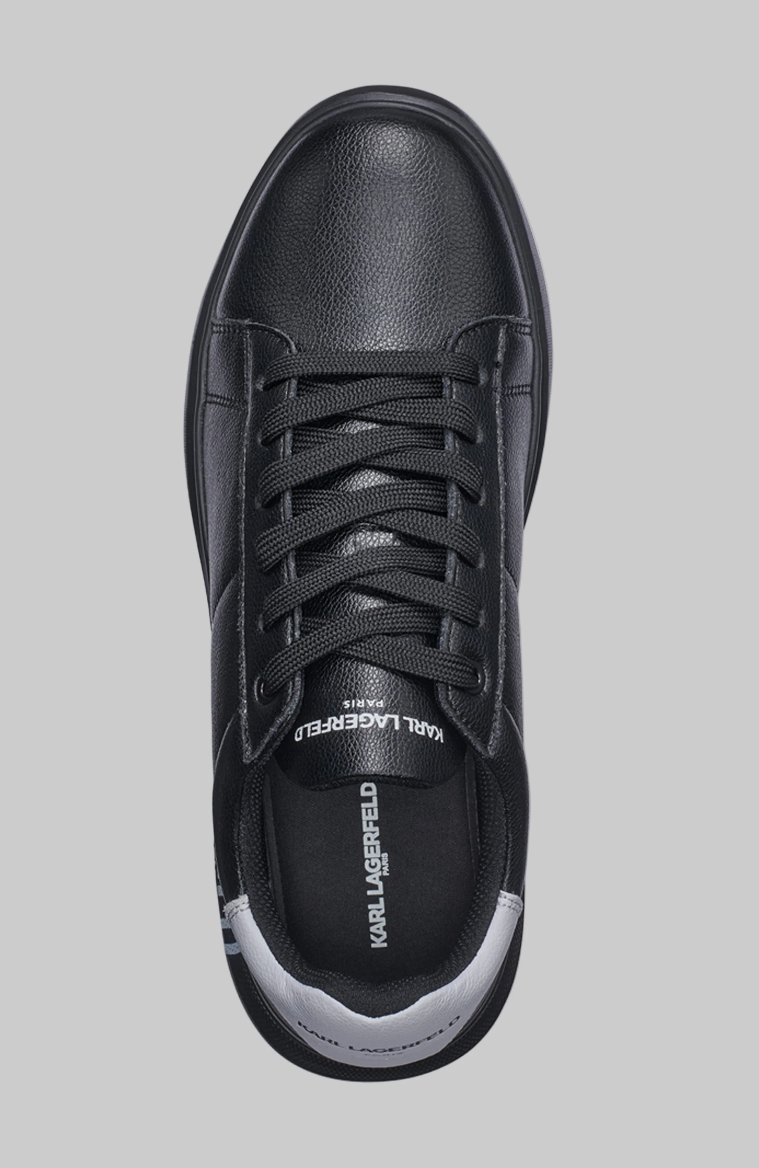 LEATHER SNEAKER WITH KARL LOGO - Image 4