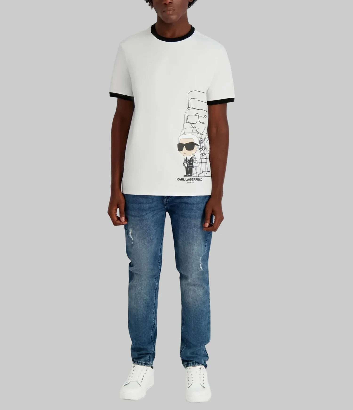 KARL SHADOWED OUTLINE TEE - Image 4
