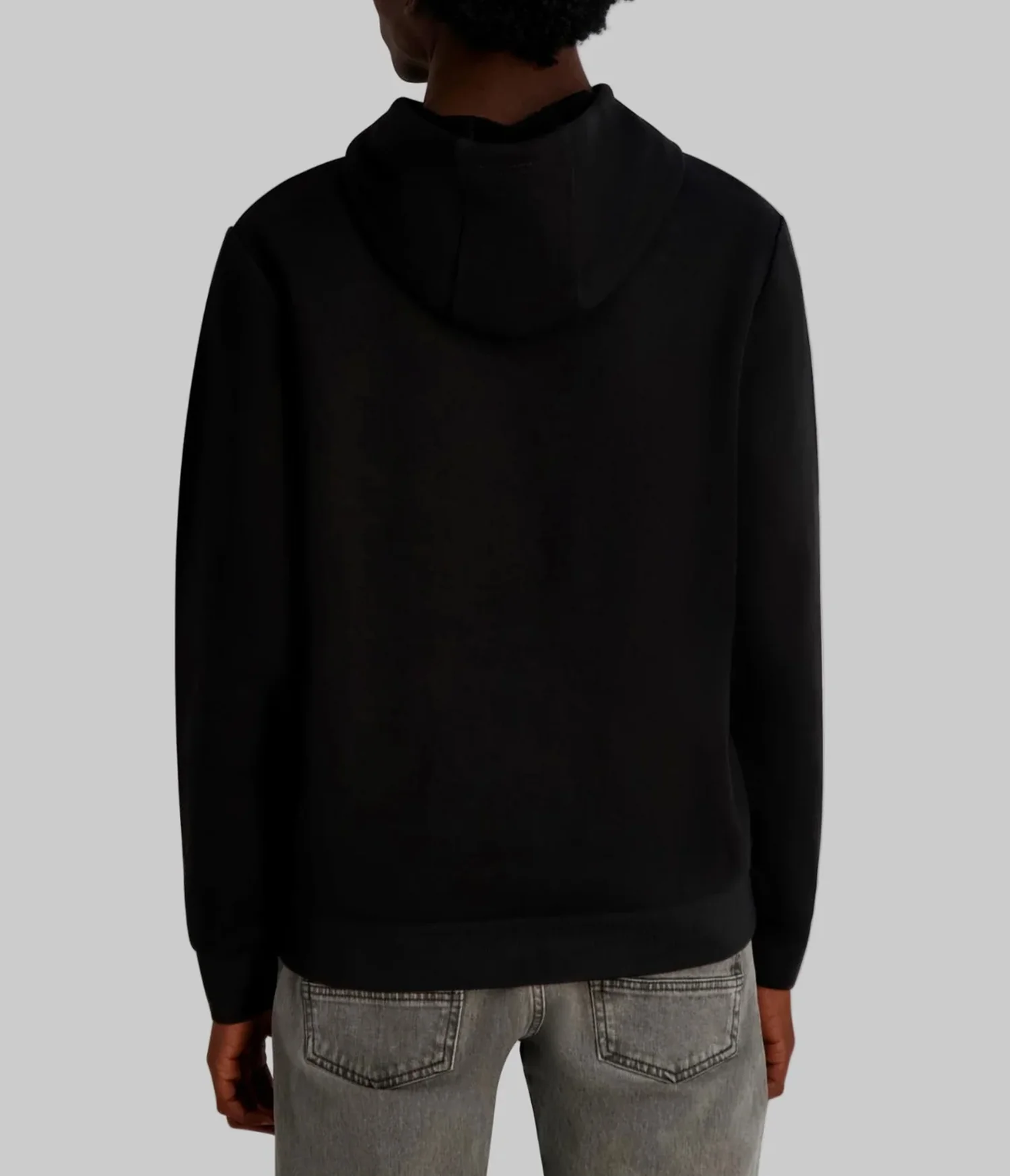 FAUX EMBROIDERED LOGO HOODIE - Image 2