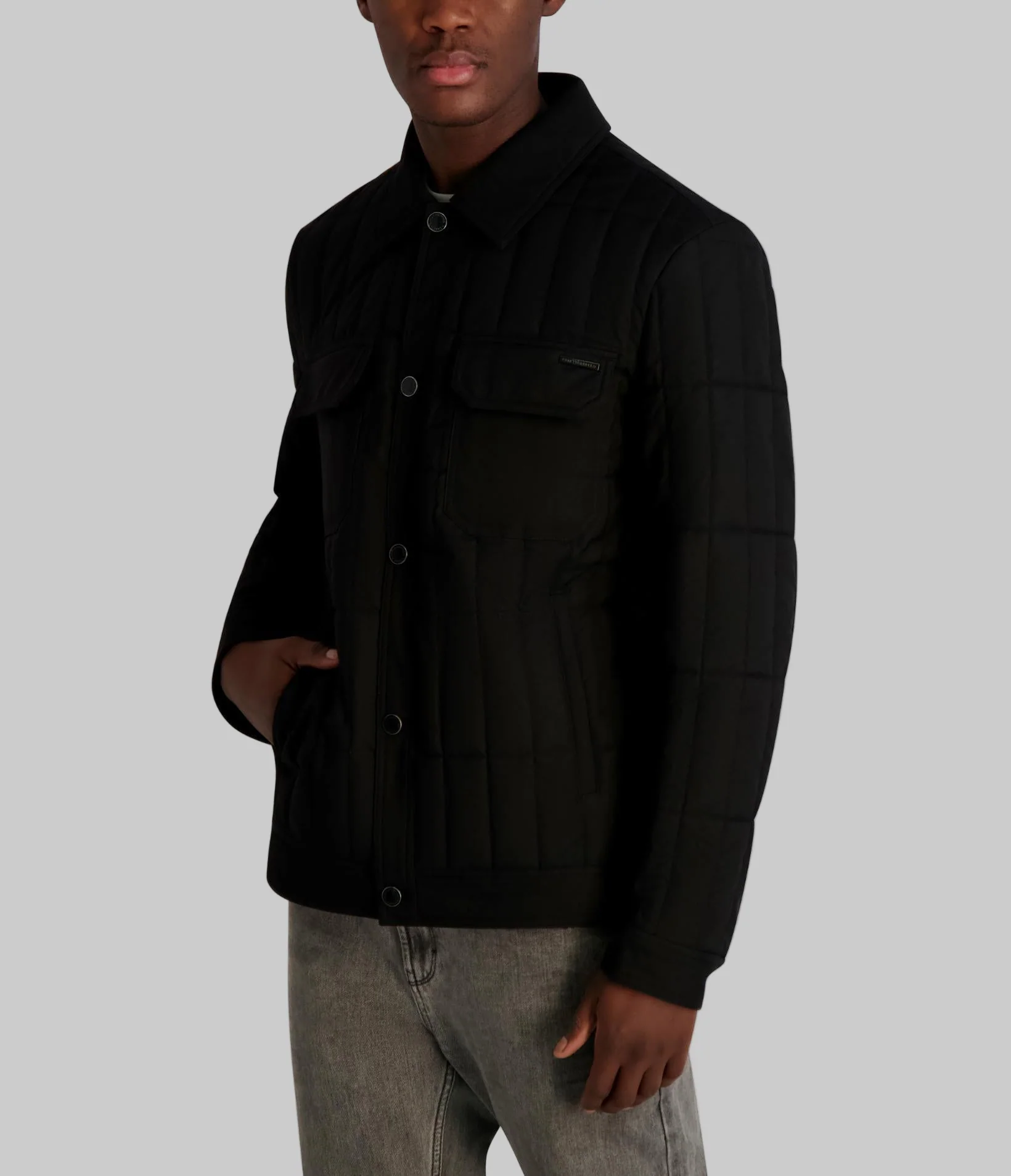 QUILTED SHIRT JACKET - Image 3