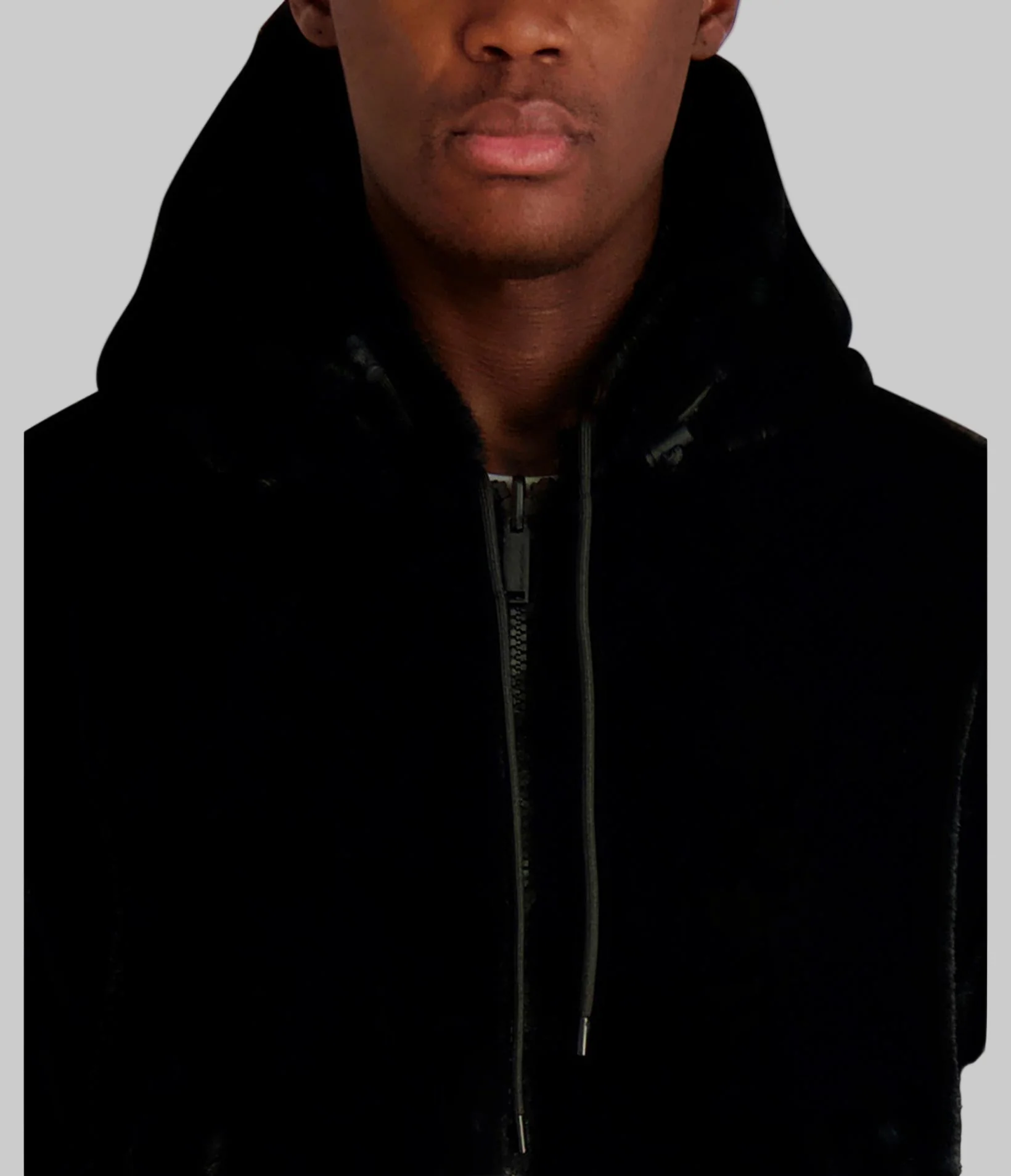 REVERSIBLE HOODED FAUX FUR JACKET - Image 5