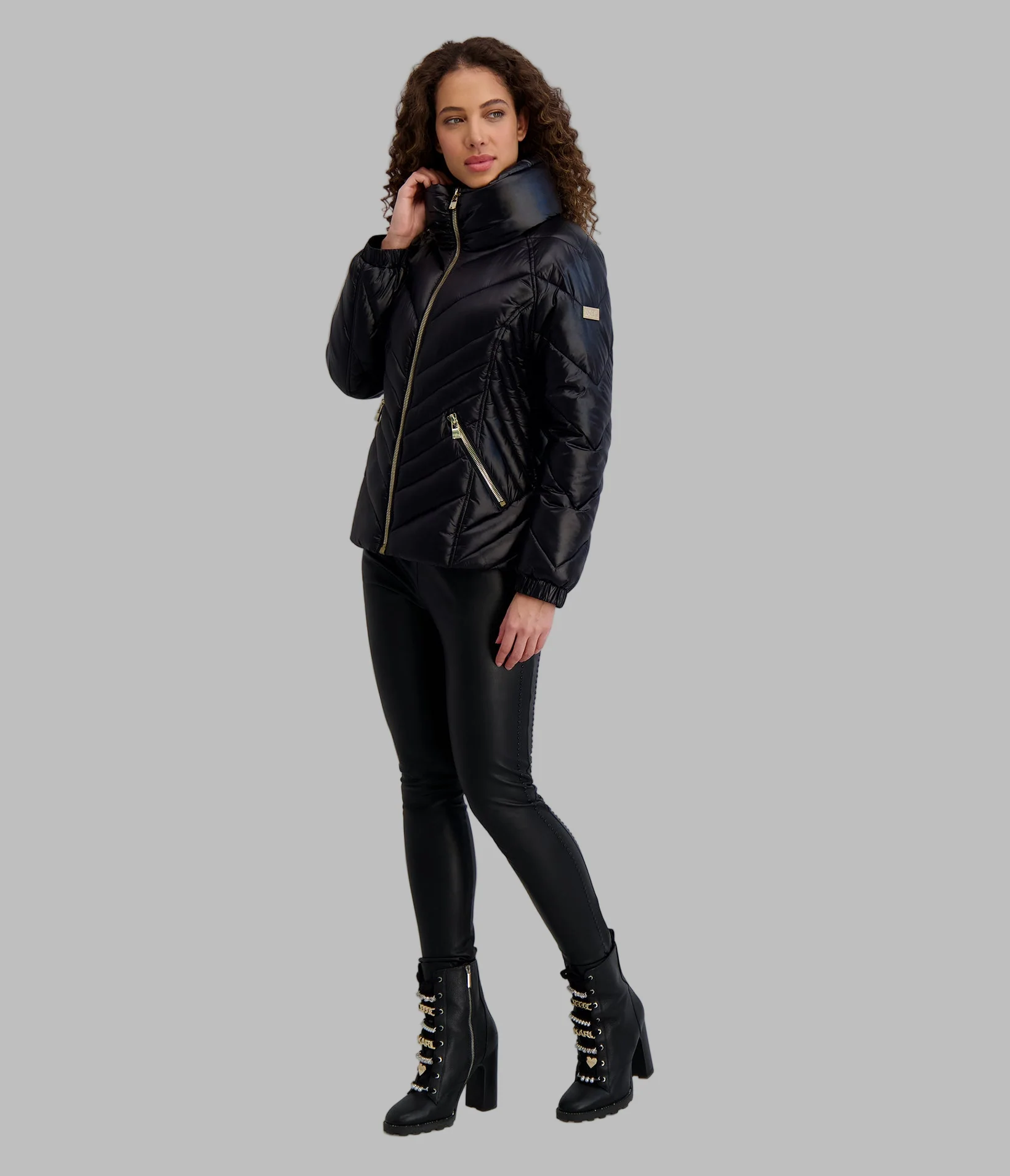 PILLOW COLLAR PUFFER JACKET - Image 3