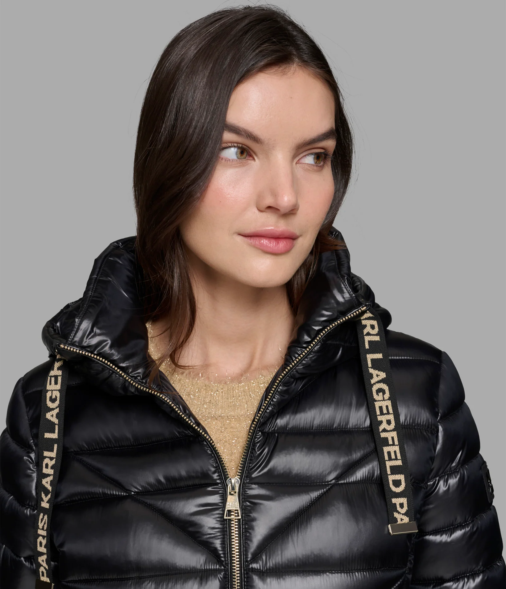 SHORT PUFFER JACKET WITH LOGO - Image 5